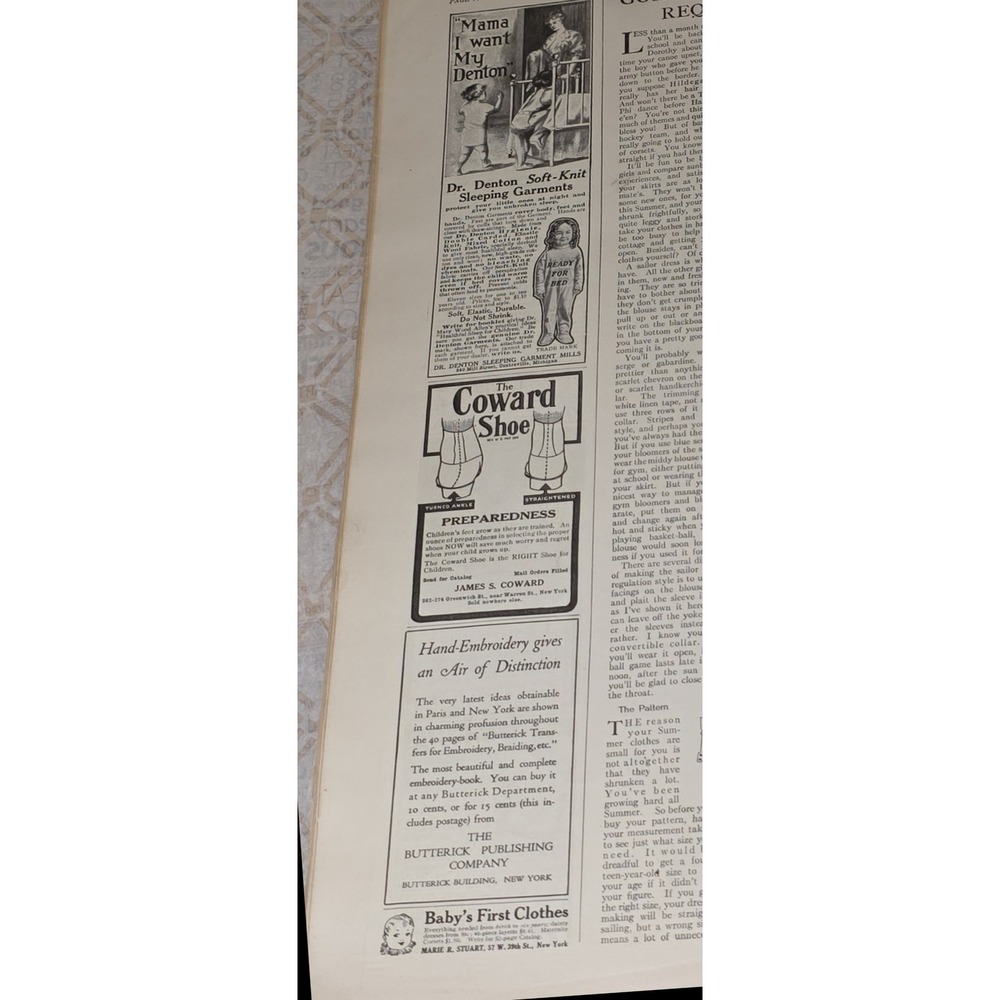 1916 Coward Shoe Advertisement Turned Ankle Straightened Footwear Childrens - Picture 2 of 2